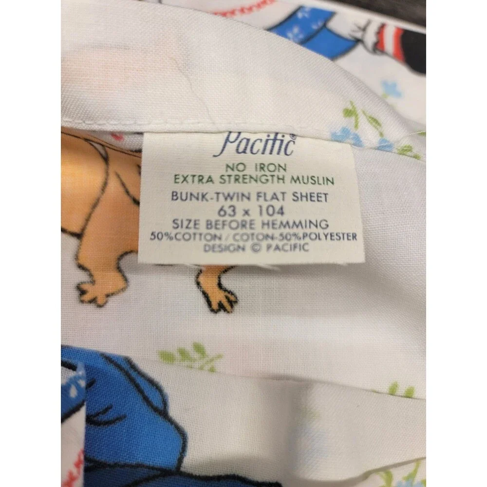 Vintage Raggedy Ann And Andy Flat Sheet Twin. Reto Clean